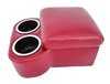Shorty Bench Seat Cruiser Console For Limited-Depth Bench Seat Vehicles [Maroon, (2) Large Cup Holders] - image 3