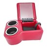 Shorty Bench Seat Cruiser Console For Limited-Depth Bench Seat Vehicles [Maroon, (2) Large Cup Holders] - image 4