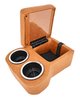 Shorty Bench Seat Cruiser Console For Limited-Depth Bench Seat Vehicles [Saddle, (2) Large Cup Holders] - image 2