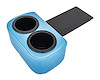 Classic Drink Holder Insert for 1964-1965 Chevrolet Chevelle, El Camino, Malibu [Blue] - image 1