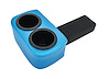 Classic Drink Holder Insert for 1970-1972 Chevrolet Chevelle, El Camino, Monte Carlo, GMC Sprint (Non SS Dash) [Bright Blue] - image 1