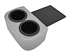 Classic Drink Holder Insert Fits Select 1978-1988 Buick, Chevrolet, Oldsmobile, Pontiac Cars [Light Gray] - image 1