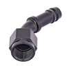 AN to 45-Degree Hose Barb Adapter Fitting [-6 AN Female to 3/8 in. I.D. Hose, Black] - image 3