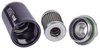 Billet Aluminum In-Line Fuel Filter with -6 AN Female Inlet/Outlet Connections [100-Micron, Black] - image 4