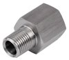 Metric BSPT to NPT Straight Adapter Fitting [1/8 Metric BSPT Male to 1/8 in. NPT Female, Stainless Steel] - image 3