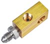 Brake Line T-Fitting Junction Block with -3 AN to 3/8-24 Fitting - image 2