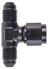 AN to AN Tee Adapter Fitting [-4 AN Male to -4 AN Male, -4 AN Female Swivel Center Port] - image 2