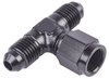 AN to AN Tee Adapter Fitting [-4 AN Male to -4 AN Male, -4 AN Female Swivel Center Port] - image 3
