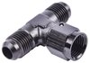 AN to AN Tee Adapter Fitting [-6 AN Male to -6 AN Male, -6 AN Female Swivel Center Port] - image 2