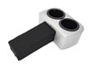 Classic Drink Holder Insert Fits Select 1973-1987 Chevrolet/GMC Truck, Blazer, Jimmy, Suburban [Silver] - image 4