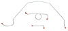 Front Brake Line Set for Select 1966 Chevy Chevelle, El Camino, Malibu with Manual Drum Brakes [3-PC, Steel] - image 1