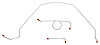 Front Brake Line Set for Select 1966 Chevy Chevelle, El Camino, Malibu with Manual Drum Brakes [3-PC, Steel] - image 1