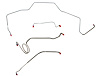Front Brake Line Set for Select 1968 Chevy Chevelle, El Camino, Malibu w/Manual Drum [4-PC, Steel] - image 1