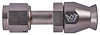 AN Straight A/C PTFE Hose End Fitting [-6 AN Female to -6 AN PTFE Hose, Champagne Anodized Aluminum] - image 1
