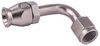 AN 90-Degree A/C PTFE Hose End Fitting [-6 AN Female w/O-ring to -6 AN PTFE Hose, Champagne Anodized Aluminum] - image 3