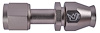 AN Straight A/C PTFE Hose End Fitting  [-8 AN Female w/O-ring to -8 AN PTFE Hose, Champagne Anodized Aluminum] - image 1