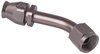 AN 45-Degree A/C PTFE Hose End Fitting [-8 AN Female w/O-ring to -8 AN PTFE Hose, Champagne Anodized Aluminum] - image 3