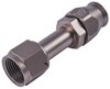 AN Straight A/C PTFE Hose End Fitting [-10 AN Female w/O-ring to -10 AN PTFE Hose, Champagne Anodized Aluminum] - image 3