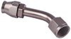 AN 45-Degree A/C PTFE Hose End Fitting [-10 AN Female w/O-ring to -10 AN PTFE Hose, Champagne Anodized Aluminum] - image 3