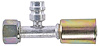 Air Conditioning Hose End [-8 AN Straight Beadlock with 134a Service Port] - image 1