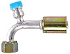 Air Conditioning Hose End [-8 AN 90 Degree Beadlock with 134a Service Port] - image 1