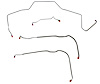 Front Brake Line Set for Select 1968 Chevy Chevelle, El Camino, Malibu w/Power Drum [4-PC, Stainless Steel] - image 1