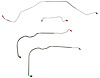 Front Brake Line Set for Select 1968 Chevy Chevelle, El Camino, Malibu (SS Models) w/Power Drum [4-PC, Steel] - image 1