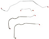 Front Brake Line Set for Select 1968 Chevy Chevelle, El Camino, Malibu (SS Models) w/Power Drum [4-PC, Stainless Steel] - image 1
