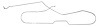 Intermediate Brake Line for 1964 Chevy Chevelle, Malibu with Hardtop [Stainless Steel] - image 1