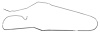 Intermediate Brake Line for Select 1966 GM Models Chevelle, Malibu SS, Lemans, GTO with Convertible [Steel] - image 1