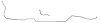 Intermediate Brake Line for Select 1970 GM Models Chevelle, Malibu, SS, Cutlass, 442, Skylark, GS w/Hardtop/Disc Brake [Steel] - image 1