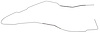 Main Front-to-Rear Fuel Line for 1964-1966 Chevrolet Chevelle, Malibu Hardtop [5/16 in. O.D., Steel] - image 1