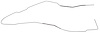 Main Front-to-Rear Fuel Line for 1964-1966 Chevrolet Chevelle, Malibu Hardtop [5/16 in. O.D., Stainless Steel] - image 1