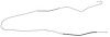 Fuel Vapor Return Line for 1967 Chevy Chevelle, El Camino, Malibu, SS, Oldsmobile Cutlass 442 Conv. [1/4 in. O.D., Stainless] - image 1