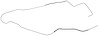Fuel Vapor Return Line for 1968 Chevy Chevelle, Malibu, SS, Hardtop [1/4 in. O.D., Stainless Steel] - image 1
