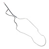 Main Front-to-Rear Fuel Line for 1969 Chevrolet Chevelle, Malibu Hardtop [3/8 in. O.D., Steel] - image 1