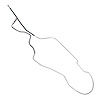 Main Front-to-Rear Fuel Line for 1969 Chevrolet Chevelle, Malibu Hardtop [3/8 in. O.D., Stainless Steel] - image 1