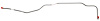 Rear Axle Brake Line Set for 1969 Chevy Camaro with JL8 Rear Disc Brakes [2-PC, Stainless Steel] - image 1