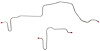 Rear Axle Brake Line Set for 1979 -1981 Pontiac Firebird/Trans Am with Rear Disc Brakes [2-PC, Stainless Steel] - image 1