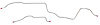Rear Axle Brake Line Set for 1976-1981 Pontiac Firebird/Trans Am with F-41 Rear Suspension [2-PC, Steel] - image 1