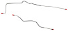 Rear Axle Brake Line Set for 1982-1983 Chevy Camaro, Pontiac Firebird with Rear Drum Brakes [2-PC, Stainless Steel] - image 1