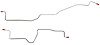 Rear Axle Brake Line Set for 1984-1992 Chevy Camaro, Pontiac Firebird with Rear Drum Brakes [2-PC, Stainless Steel] - image 1