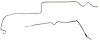 Intermediate Brake Line for 1969 Chevy Camaro, Pontiac Firebird with Power Disc Brakes [2-PC, Steel] - image 1