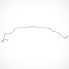 Intermediate Brake Line for 1969 Chevy Camaro, Pontiac Firebird with Standard Brakes [1-PC, Steel] - image 1