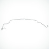 Intermediate Brake Line for 1969 Chevy Camaro, Pontiac Firebird with Standard Brakes [1-PC, Stainless Steel] - image 1