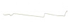 Intermediate Brake Line for 1970 Chevy Camaro, Pontiac Firebird with Power Disc Brakes [1-PC, Stainless Steel] - image 1