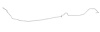 Intermediate Brake Line for 1970 Chevy Camaro, Pontiac Firebird with Manual Disc Brakes [1-PC, Steel] - image 1