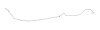 Intermediate Brake Line for 1970 Chevy Camaro, Pontiac Firebird with Manual Disc Brakes [1-PC, Stainless Steel] - image 1