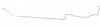 Intermediate Brake Line for 1971-1973 Chevy Camaro, Pontiac Firebird with Power Disc Brakes [1-PC, Stainless Steel] - image 1