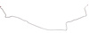 Intermediate Brake Line for 1974-1977 Chevy Camaro, Pontiac Firebird with Power Disc Brakes [1-PC, Steel] - image 1